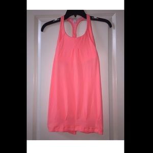 Lululemon Tank Top Peach Size 2 Built-in Bra